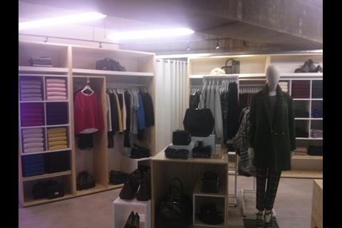 Inside French Connection's first convenience store at Old Street station